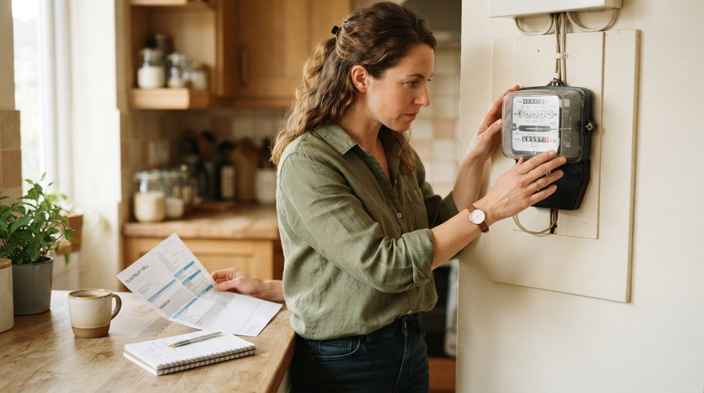 A person looking at a home electricity bill at a kitchen table - Why Did My Electric Bill Suddenly Go Up? 9 Common Causes